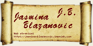 Jasmina Blažanović vizit kartica